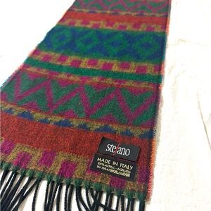 Stefano Multicolor Scarf Made in Italy Soft Warm